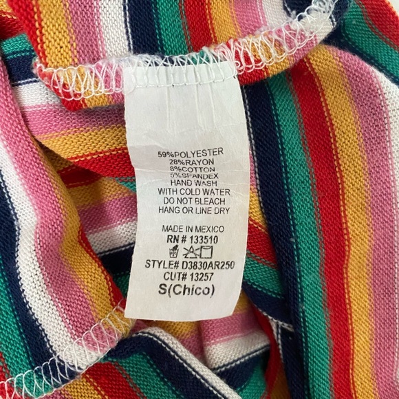 Sweet Claire Multi-Colored Striped Midi Dress - Picture 7 of 11